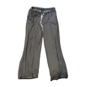 Forever 21 Black Stripe Lounge Sleep Pants Womans Med